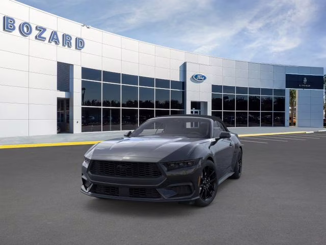 2026 Shadow Black Ford Mustang EcoBoost Premium RWD Convertible