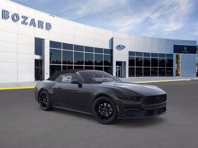 2026 Shadow Black Ford Mustang EcoBoost Premium RWD Convertible