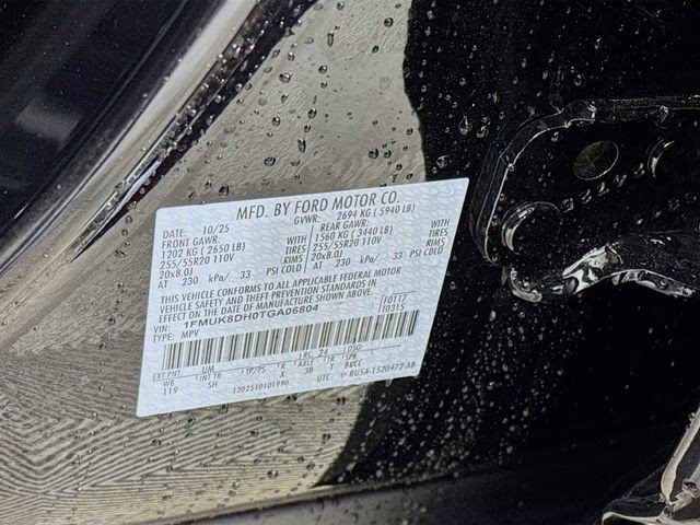 2026 Agate Black Metallic Ford Explorer Active 4X4 SUV