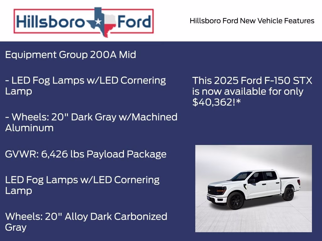 2025 Oxford White Ford F-150 STX RWD Truck
