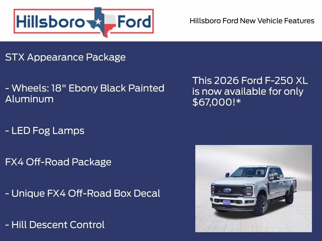 2026 Avalanche Ford Super Duty F-250 SRW XL 4X4 Truck