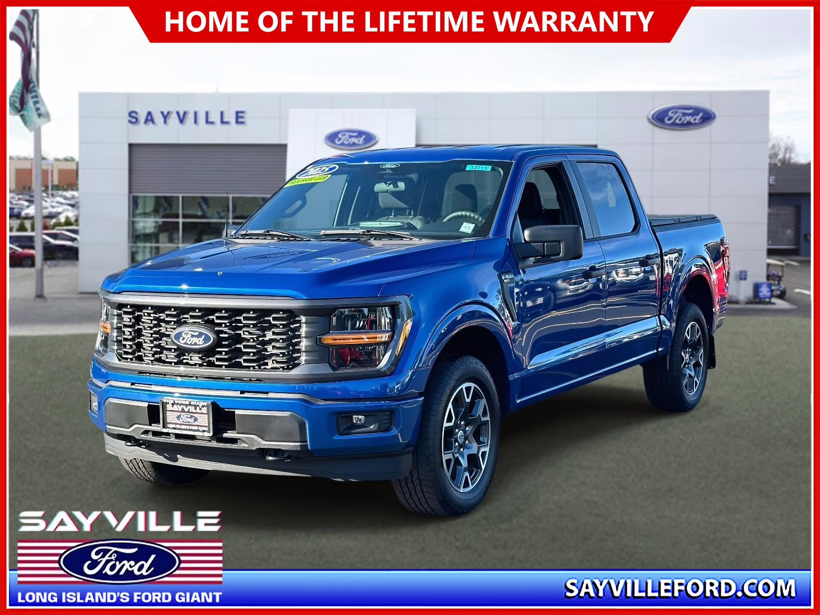 2025 Atlas Blue Metallic Ford F-150 STX 4WD SuperCrew 5.5' Box 4X4 Truck