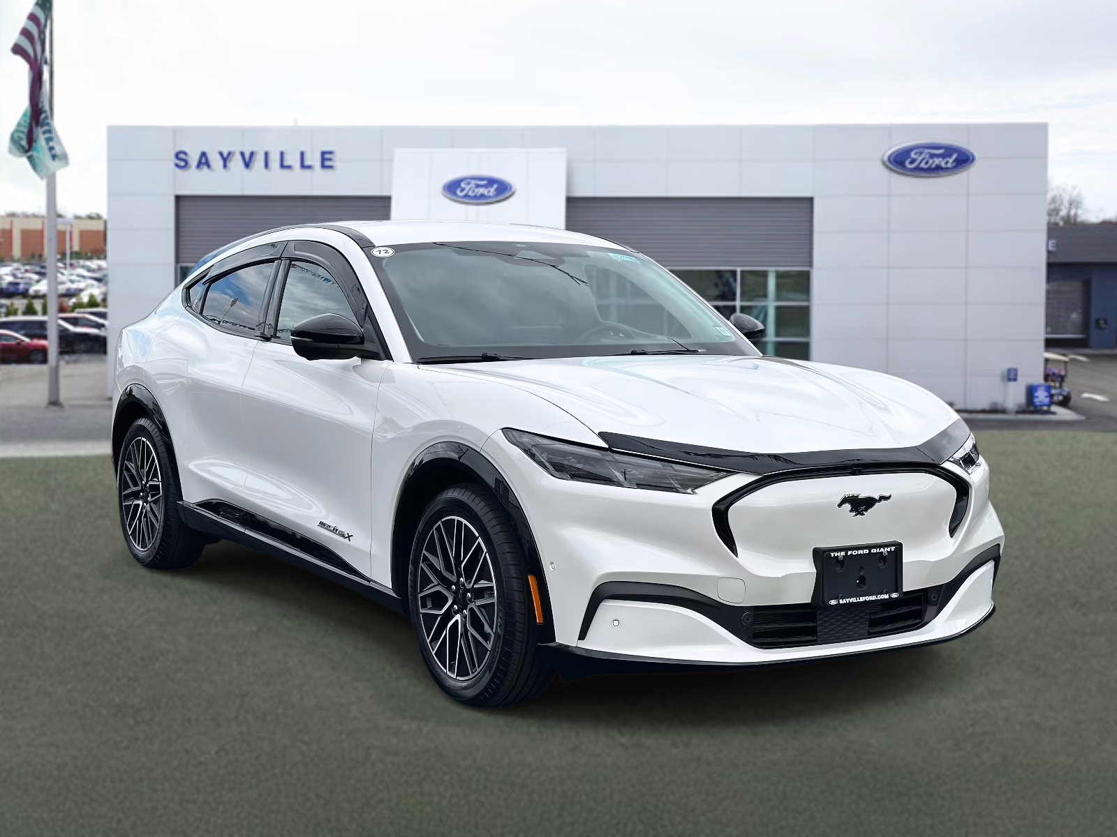 2024 Star White Metallic Tri-Coat Ford Mustang Mach-E Premium AWD AWD SUV