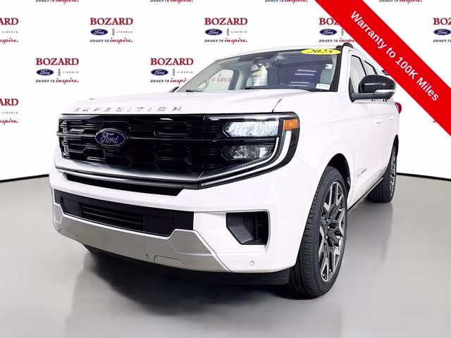 2025 White Metallic Ford Expedition Platinum 4X4 SUV