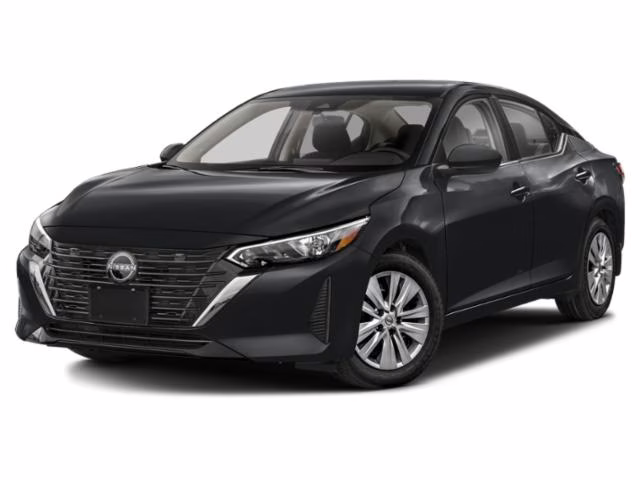 2025 Super Black Nissan Sentra S FWD Sedan