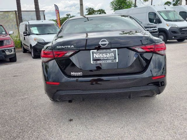 2025 Super Black Nissan Sentra S FWD Sedan