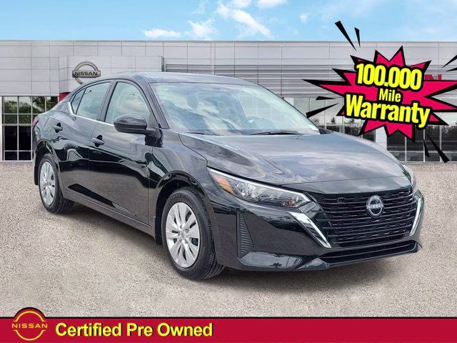 2025 Super Black Nissan Sentra S FWD Sedan