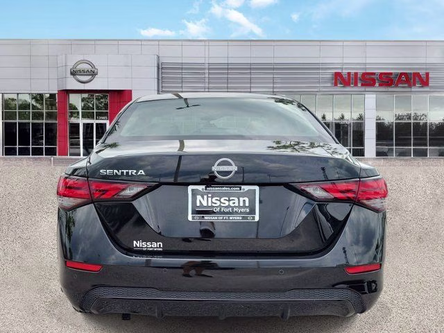 2025 Super Black Nissan Sentra S FWD Sedan