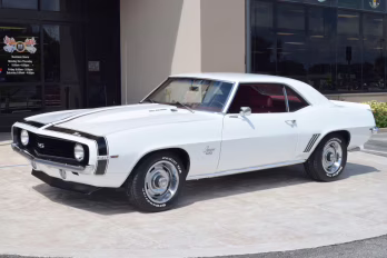 1969 White Chevrolet Camaro