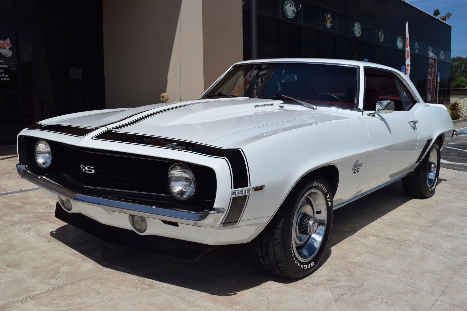 1969 White Chevrolet Camaro