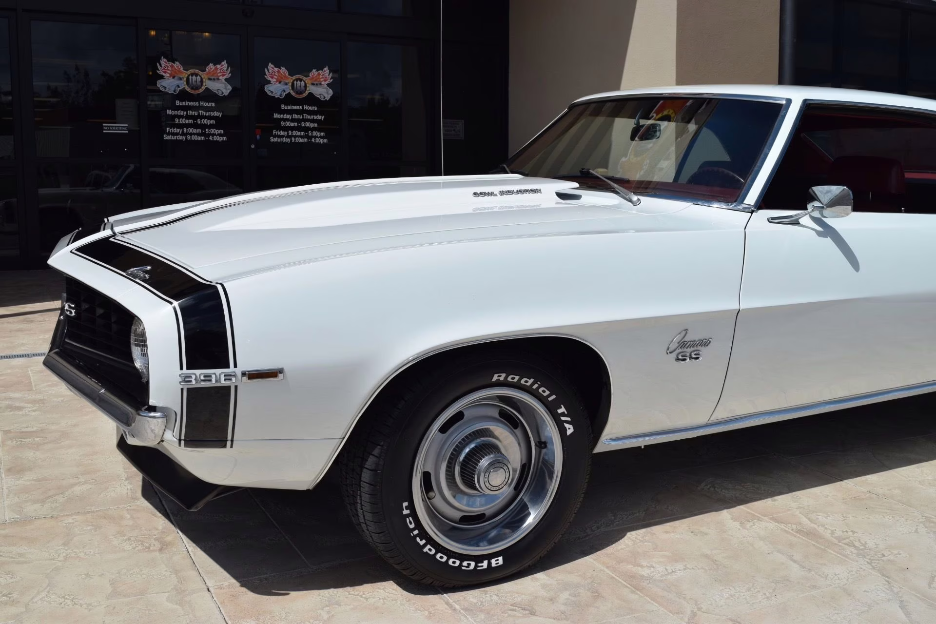 1969 White Chevrolet Camaro