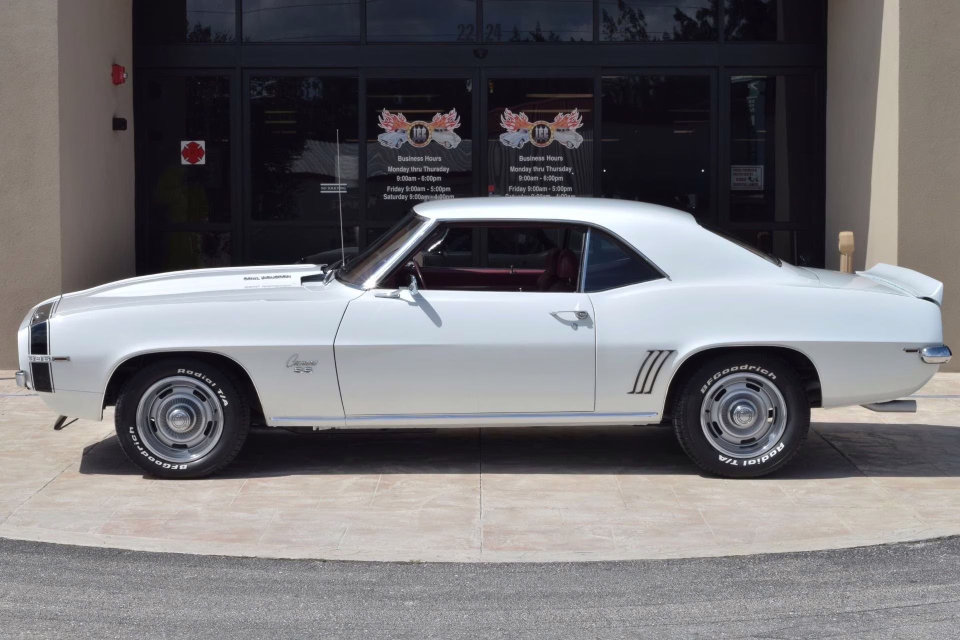 1969 White Chevrolet Camaro