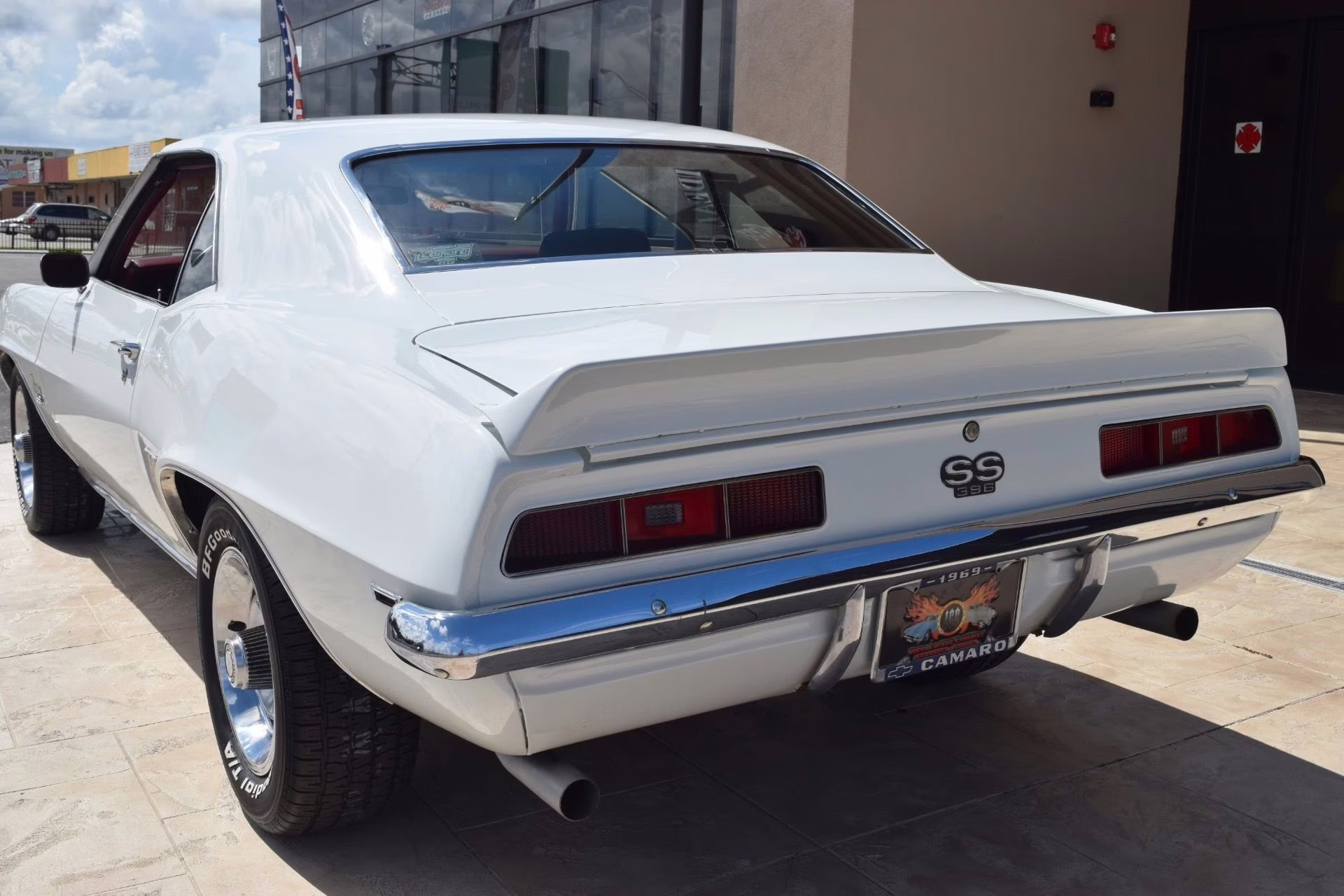 1969 White Chevrolet Camaro