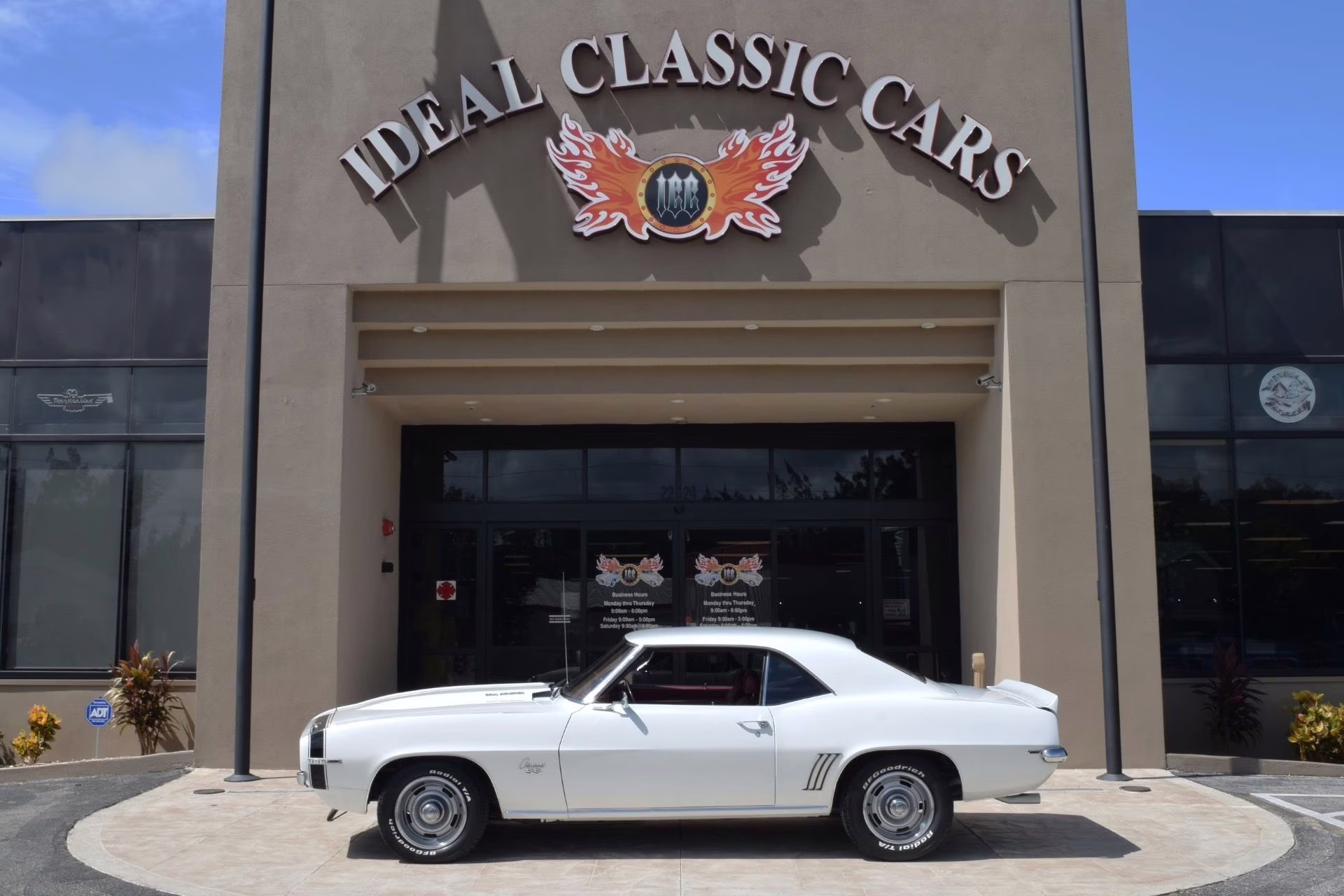 1969 White Chevrolet Camaro