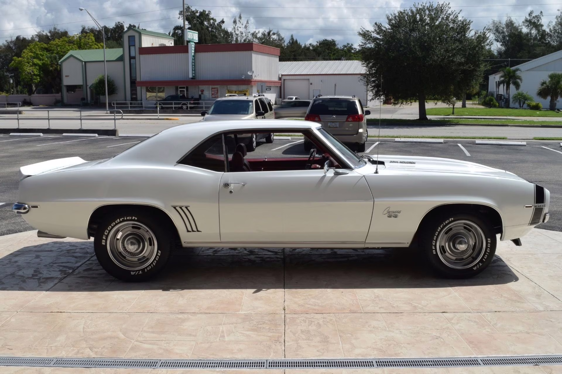 1969 White Chevrolet Camaro