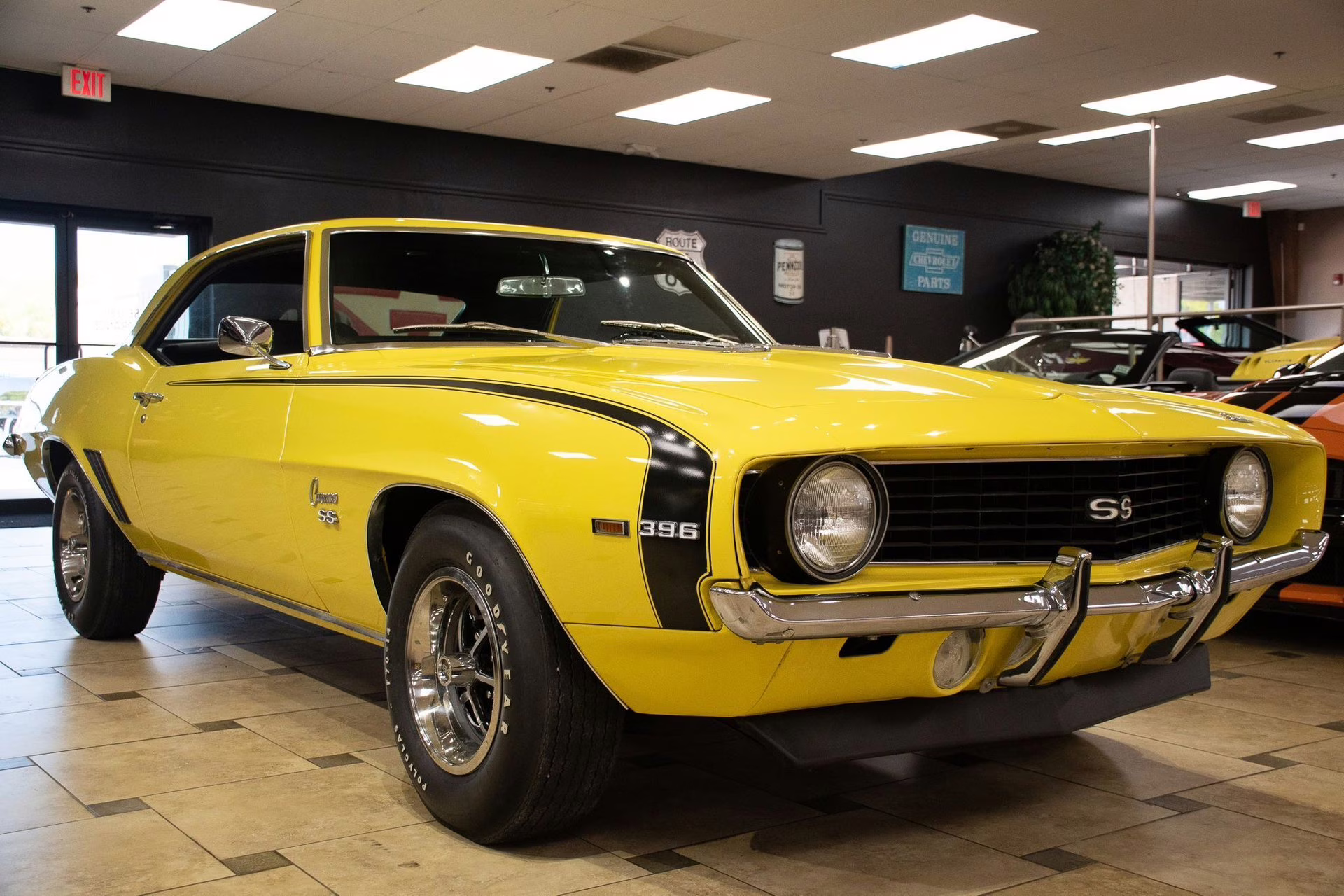 1969 Yellow Chevrolet Camaro