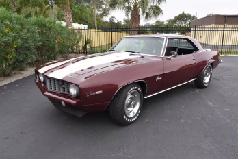 1969 Burgundy Chevrolet Camaro Z/28