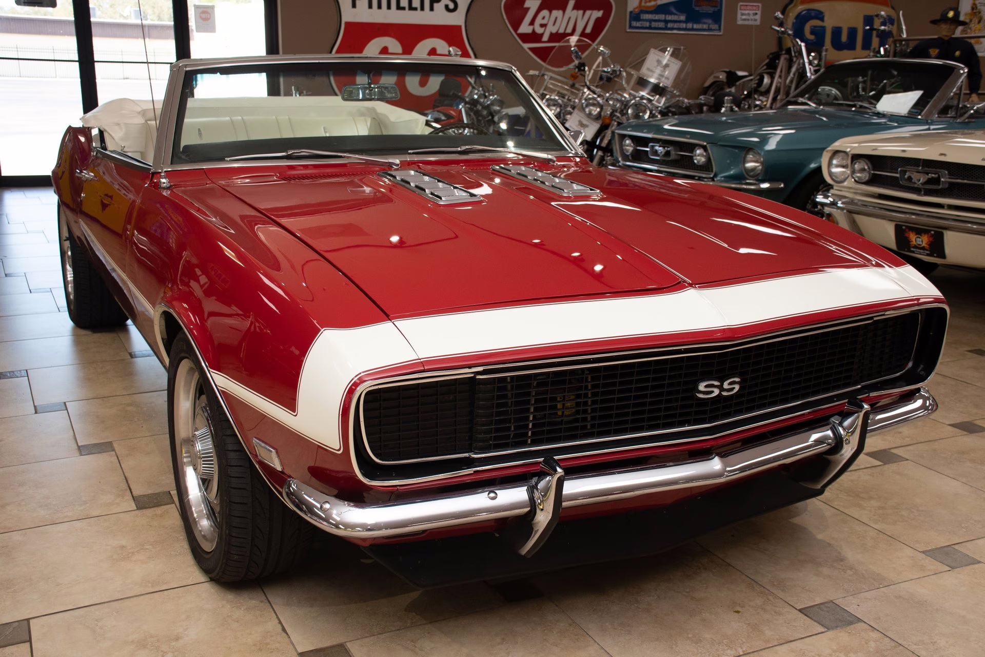 1968 Maroon Chevrolet Camaro