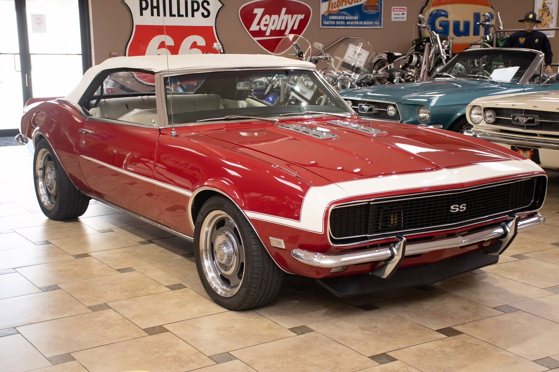 1968 Maroon Chevrolet Camaro