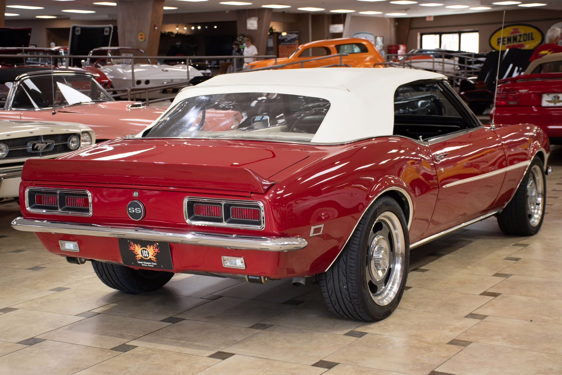 1968 Maroon Chevrolet Camaro