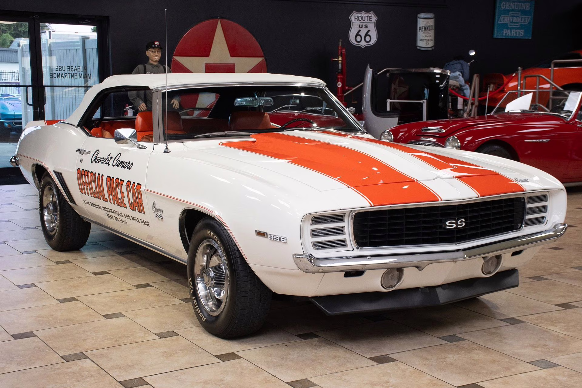 1969 Dover White/Hugger Orange Chevrolet Camaro