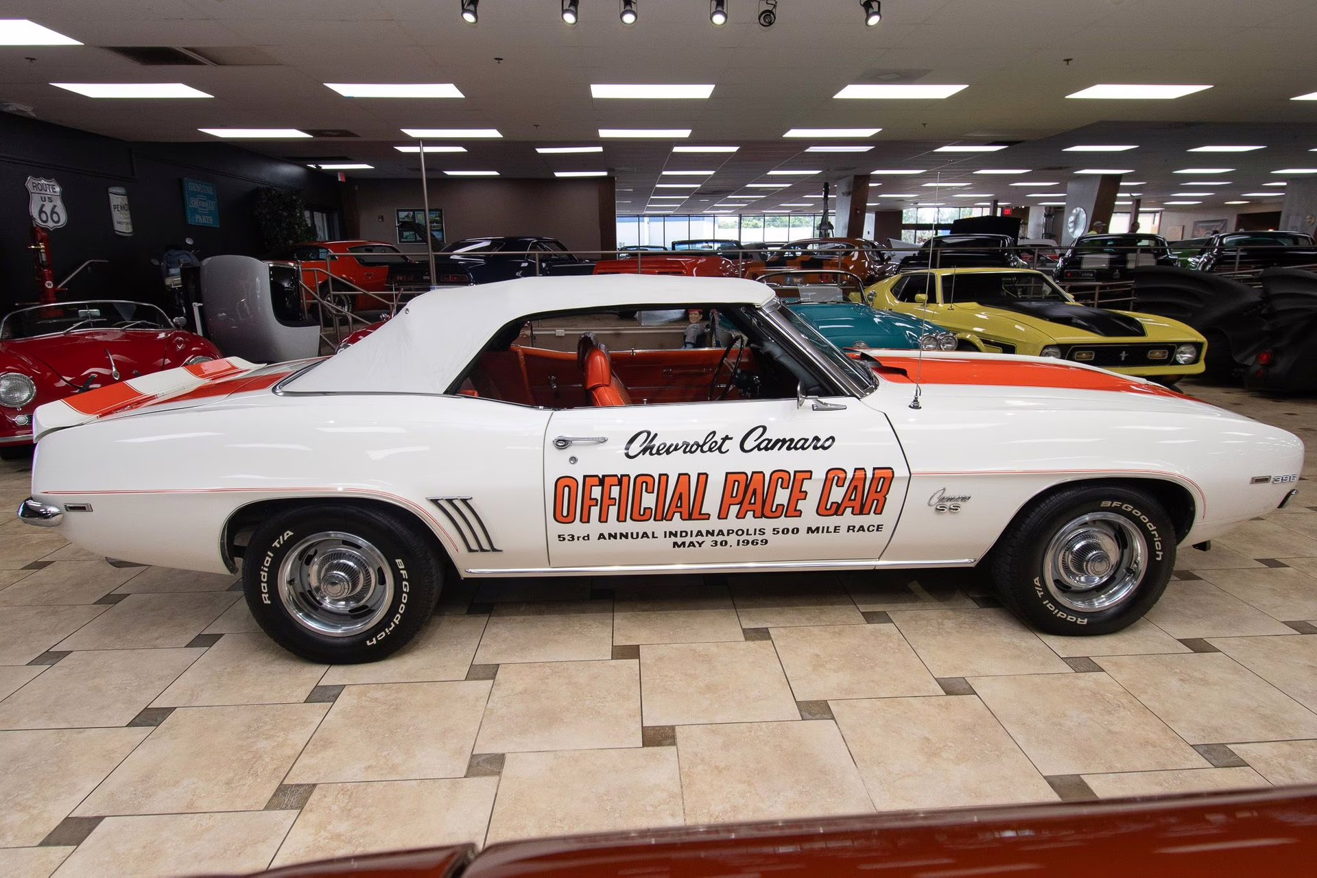 1969 Dover White/Hugger Orange Chevrolet Camaro