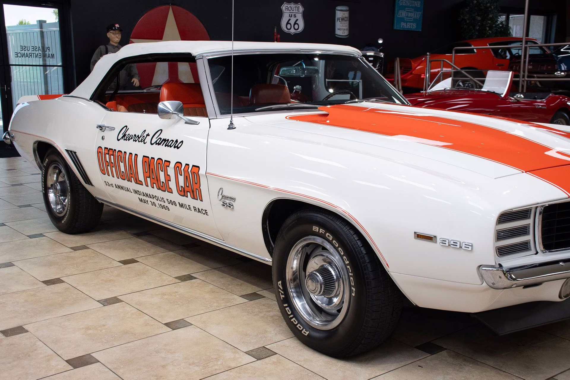 1969 Dover White/Hugger Orange Chevrolet Camaro