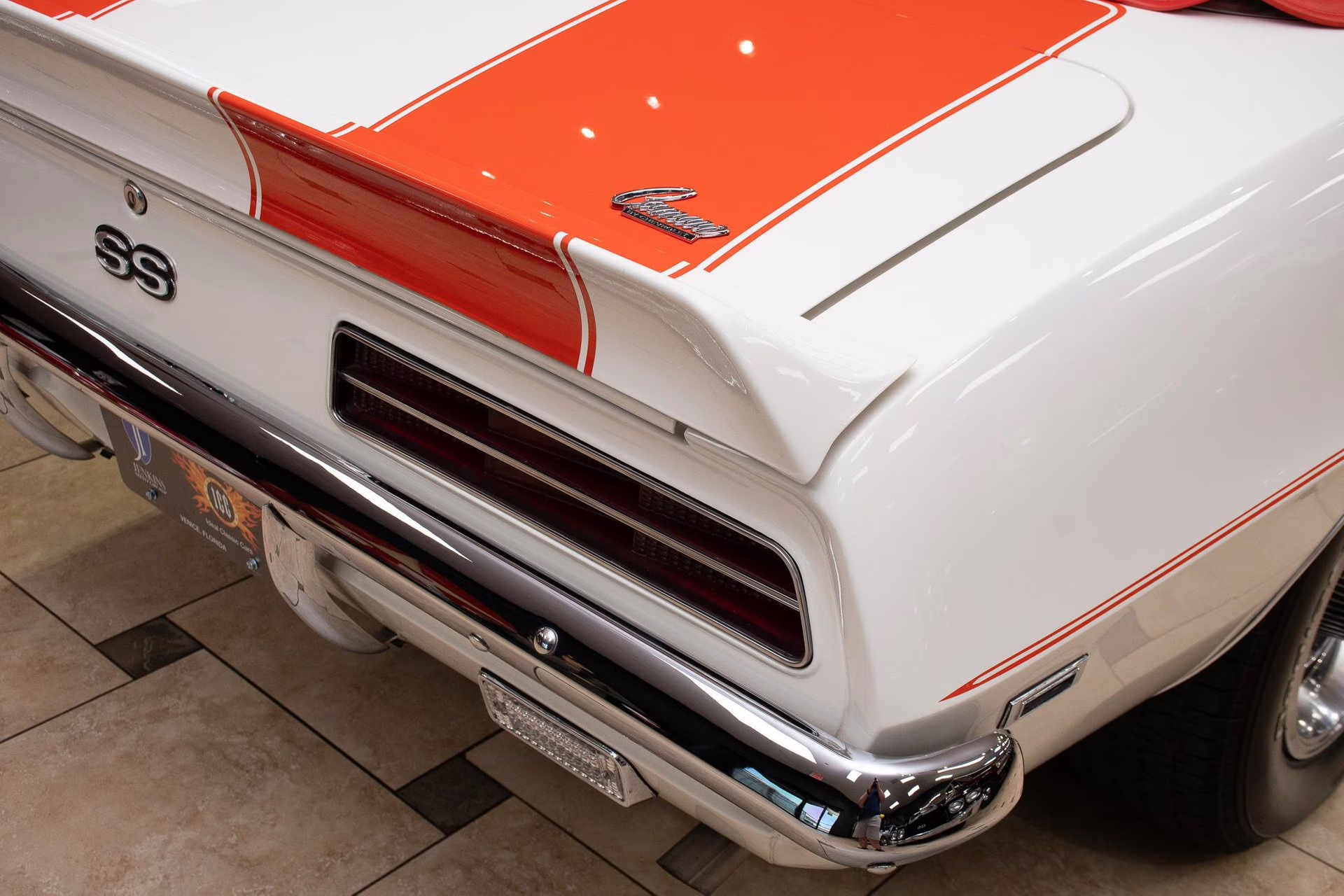 1969 Dover White/Hugger Orange Chevrolet Camaro