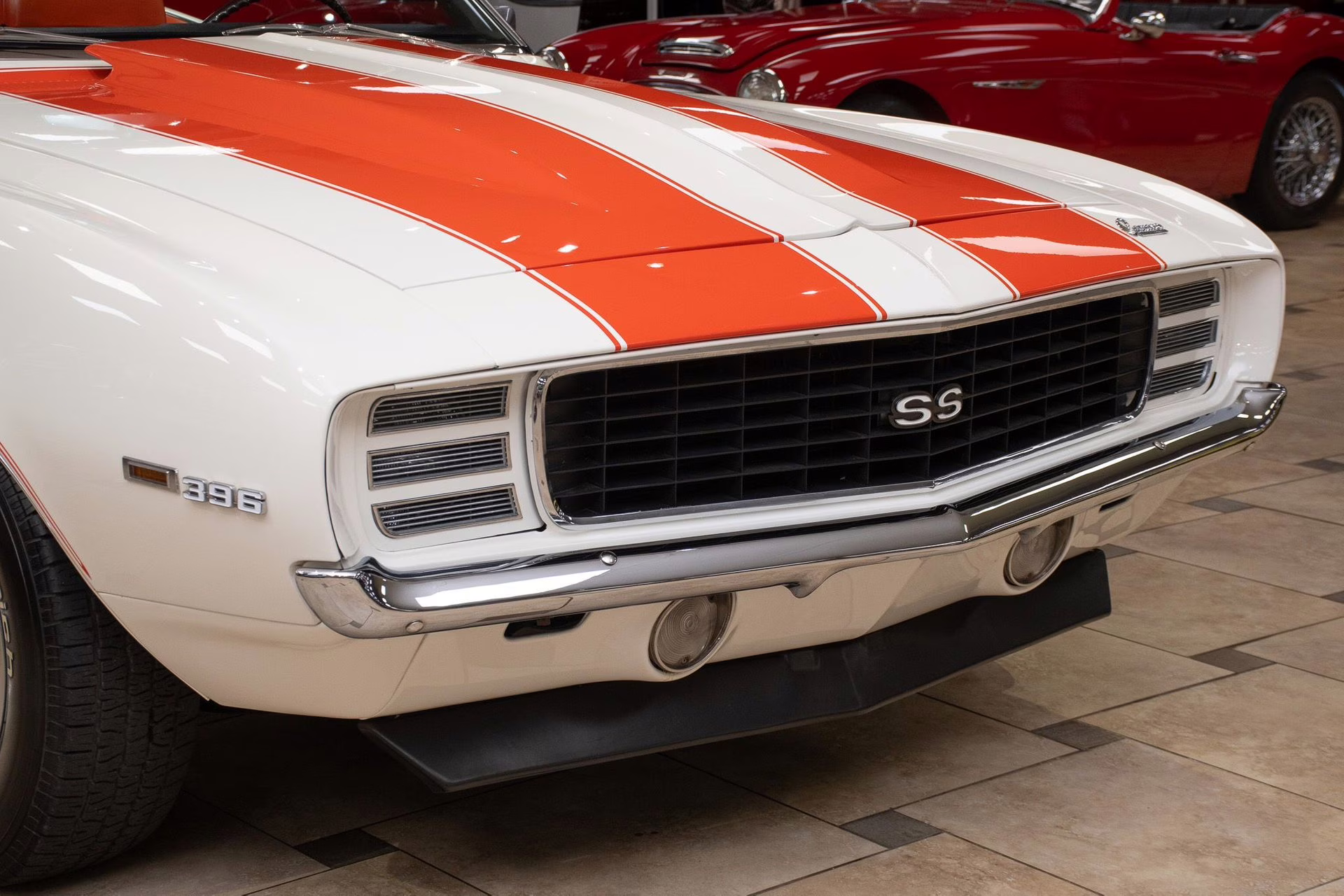 1969 Dover White/Hugger Orange Chevrolet Camaro
