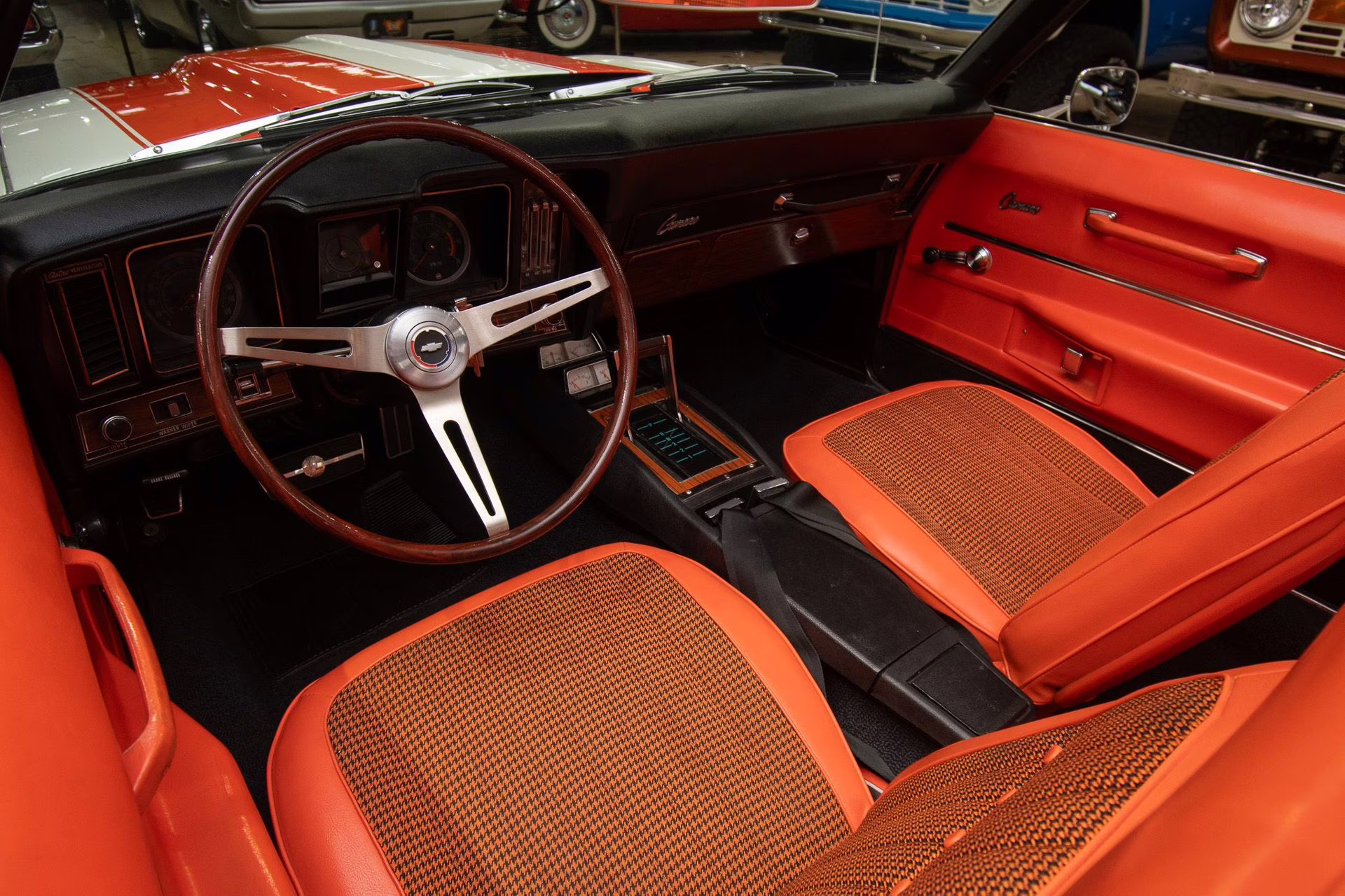 1969 Dover White/Hugger Orange Chevrolet Camaro