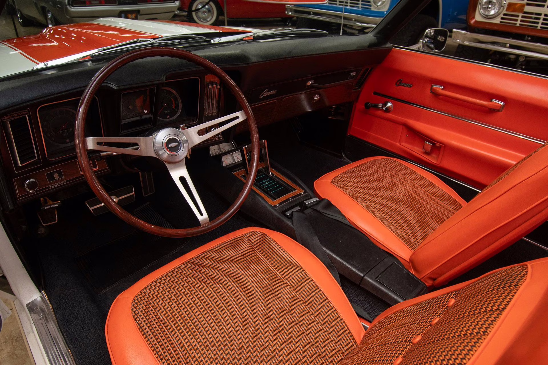 1969 Dover White/Hugger Orange Chevrolet Camaro