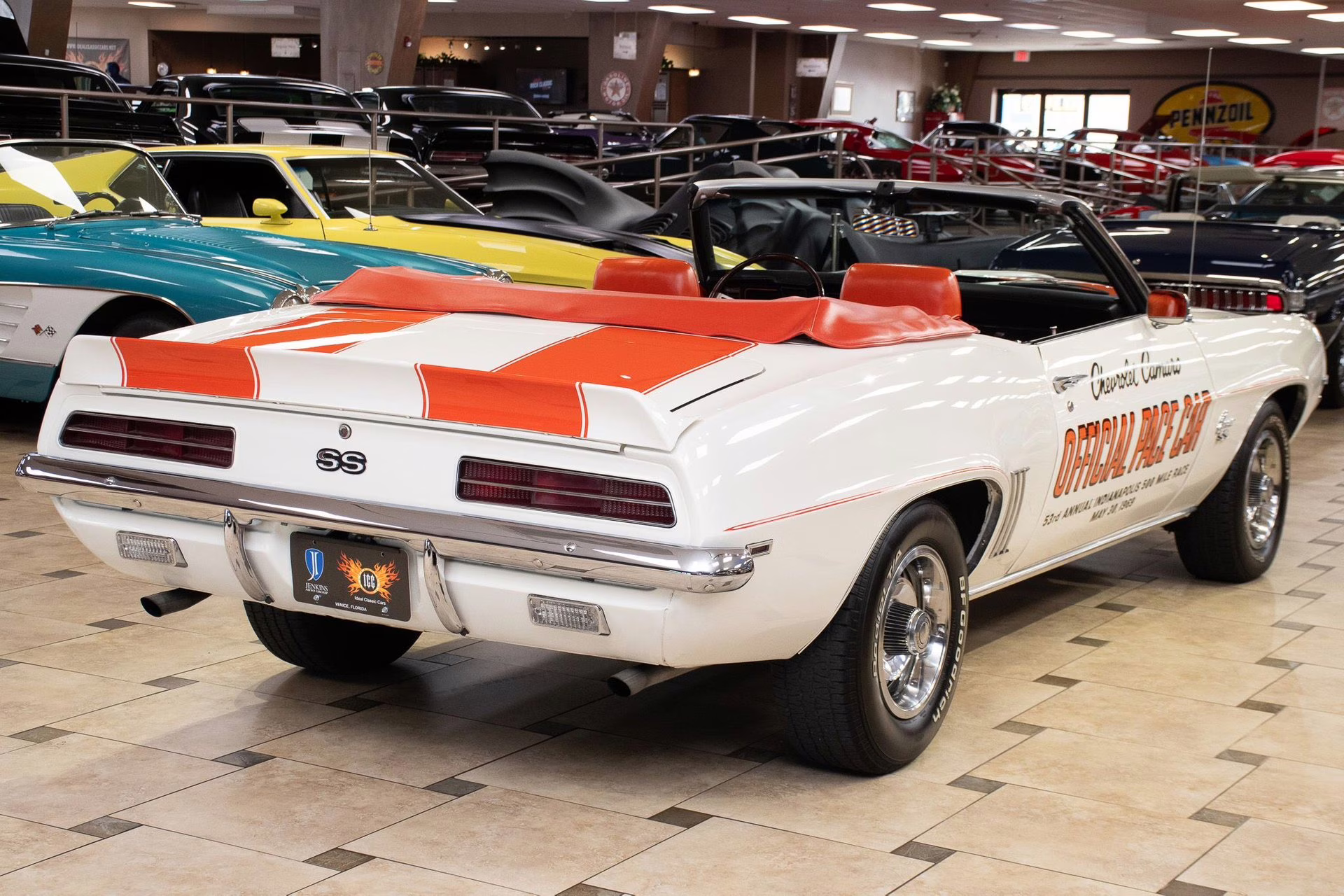 1969 Dover White/Hugger Orange Chevrolet Camaro