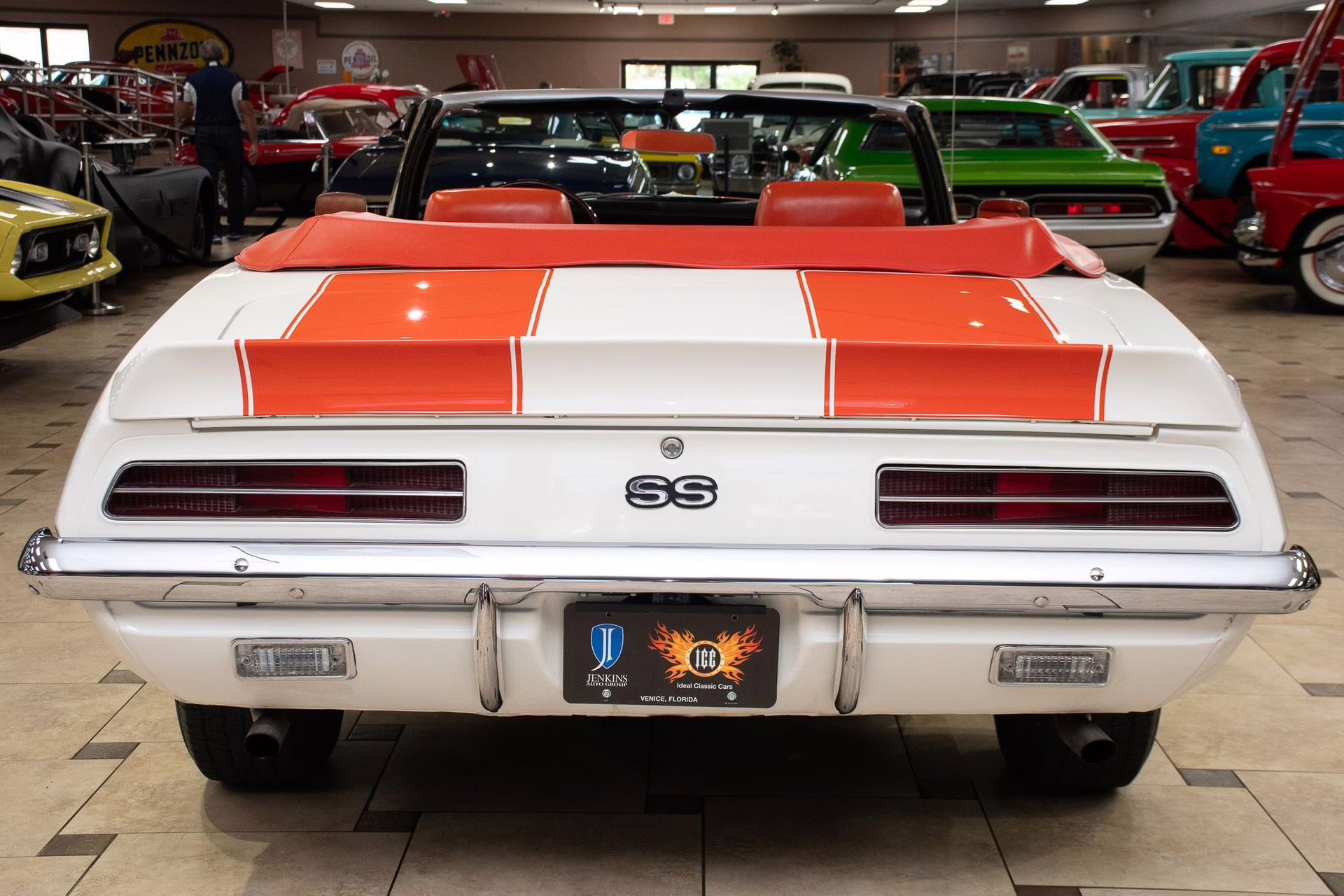 1969 Dover White/Hugger Orange Chevrolet Camaro