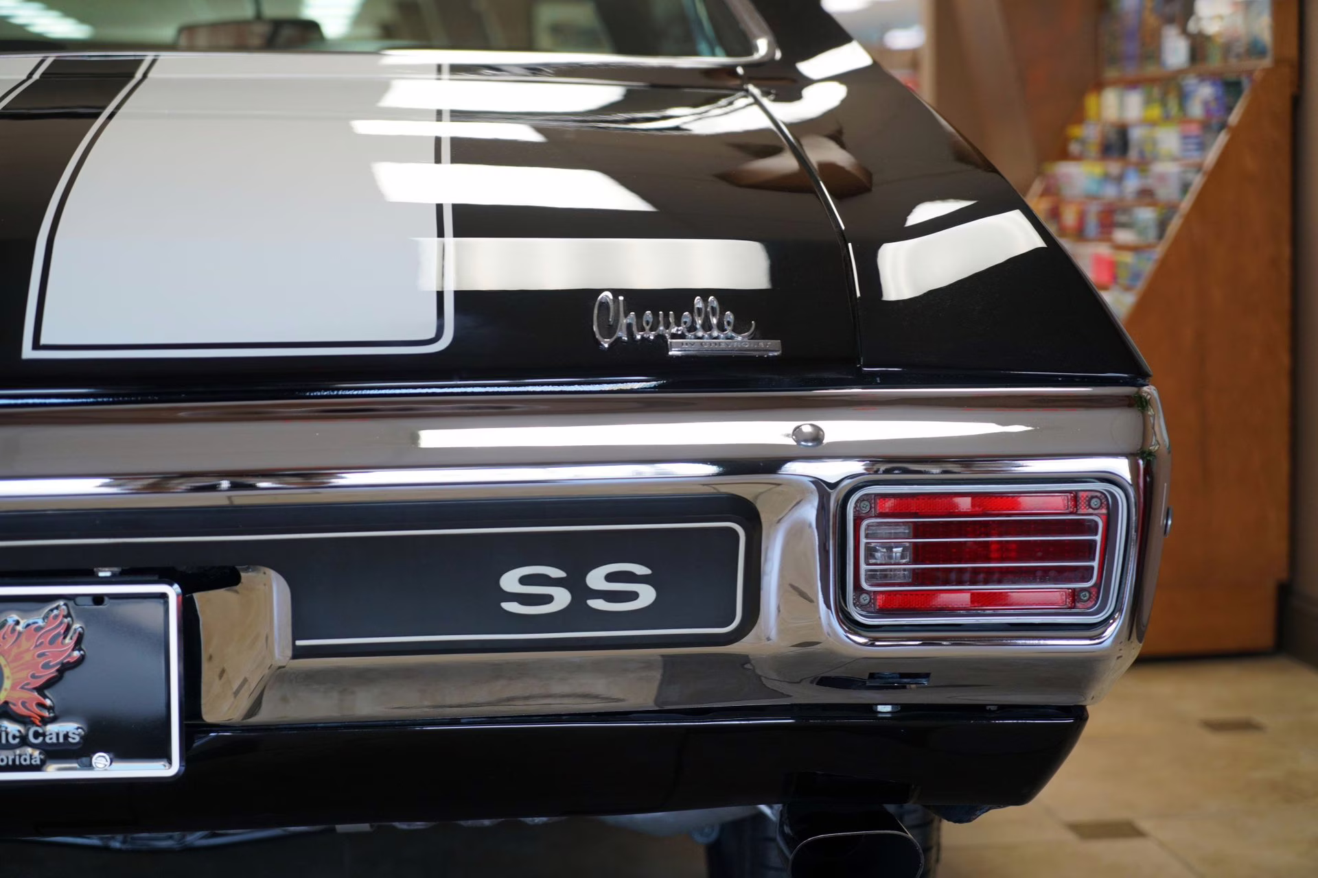 1970 Tuxedo Black w/ White Stripes Chevrolet Chevelle