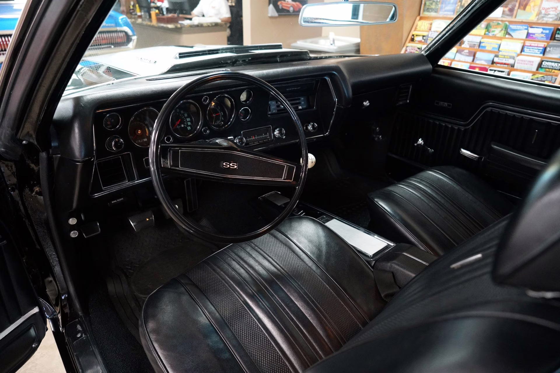 1970 Tuxedo Black w/ White Stripes Chevrolet Chevelle