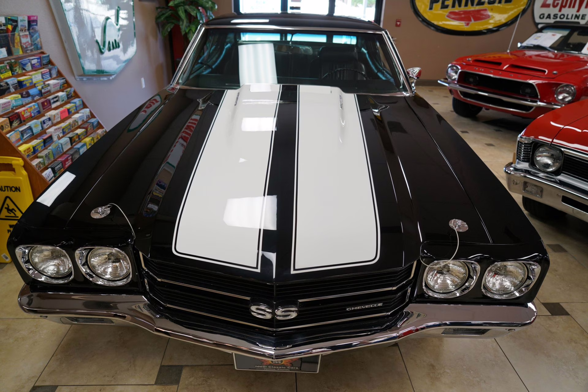 1970 Tuxedo Black w/ White Stripes Chevrolet Chevelle