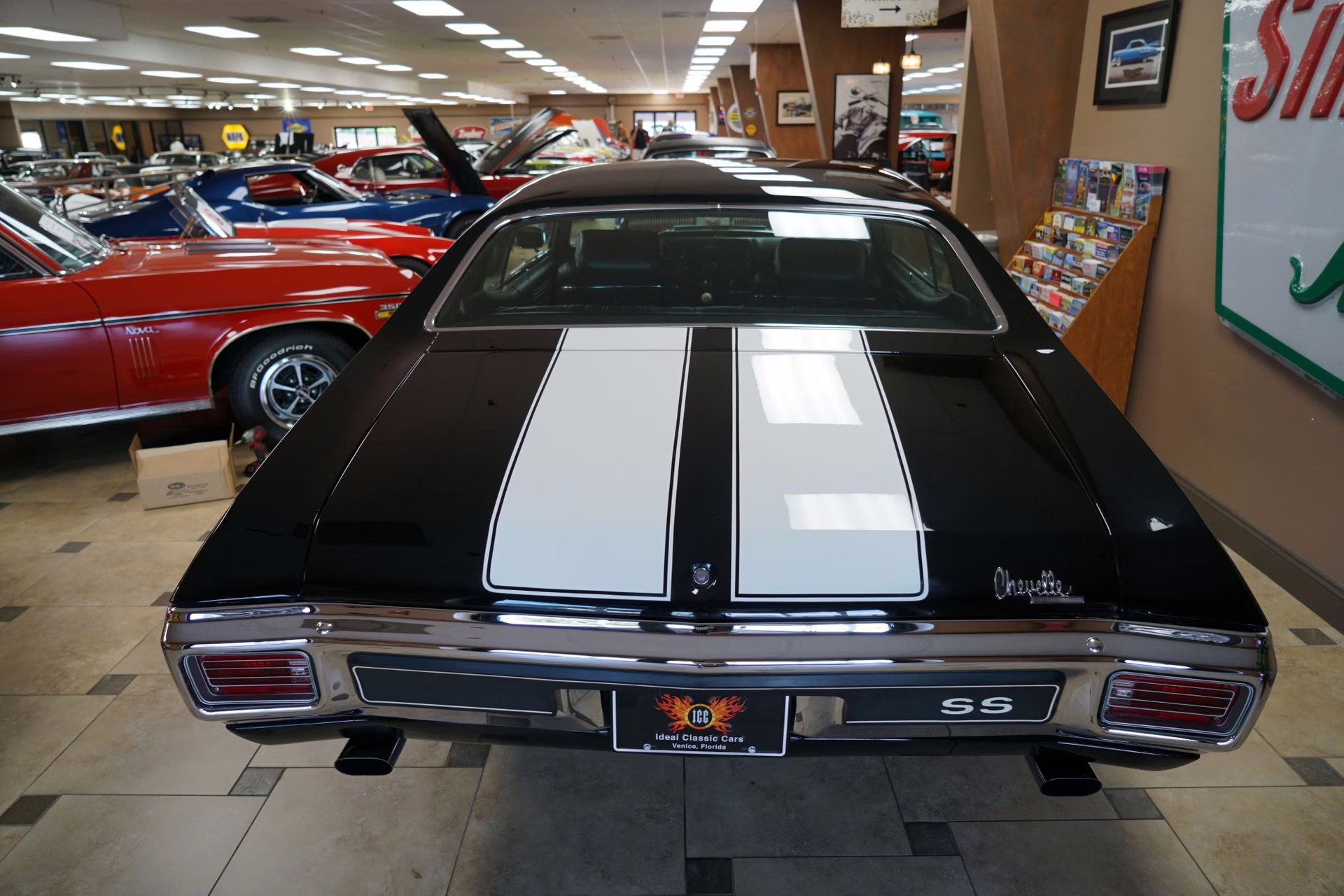 1970 Tuxedo Black w/ White Stripes Chevrolet Chevelle