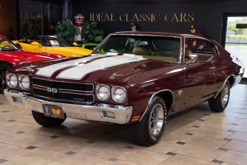 1970 Black Cherry Chevrolet Chevelle SS396 - #s Match, Factory Black/Black