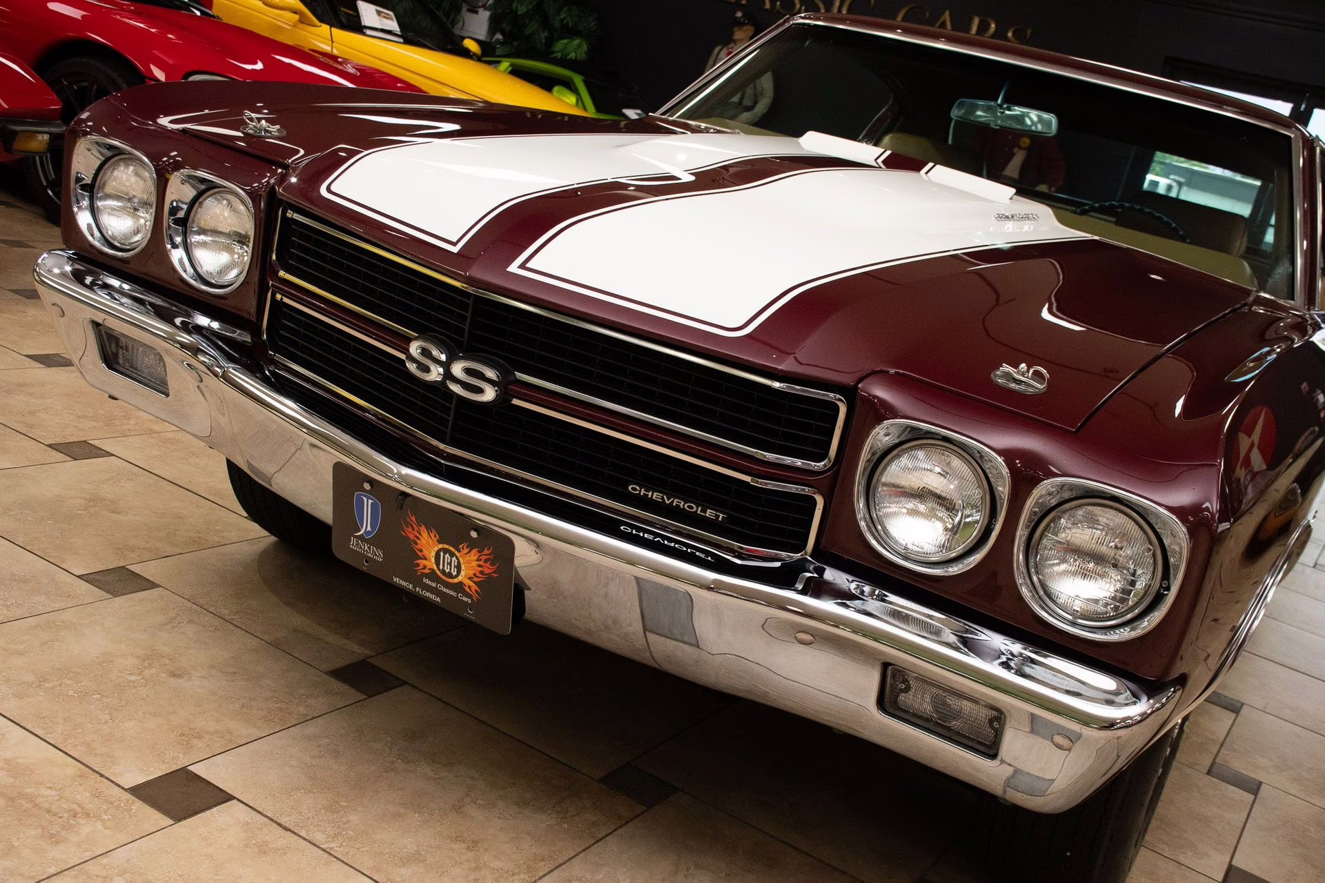 1970 Black Cherry Chevrolet Chevelle SS396 - #s Match, Factory Black/Black