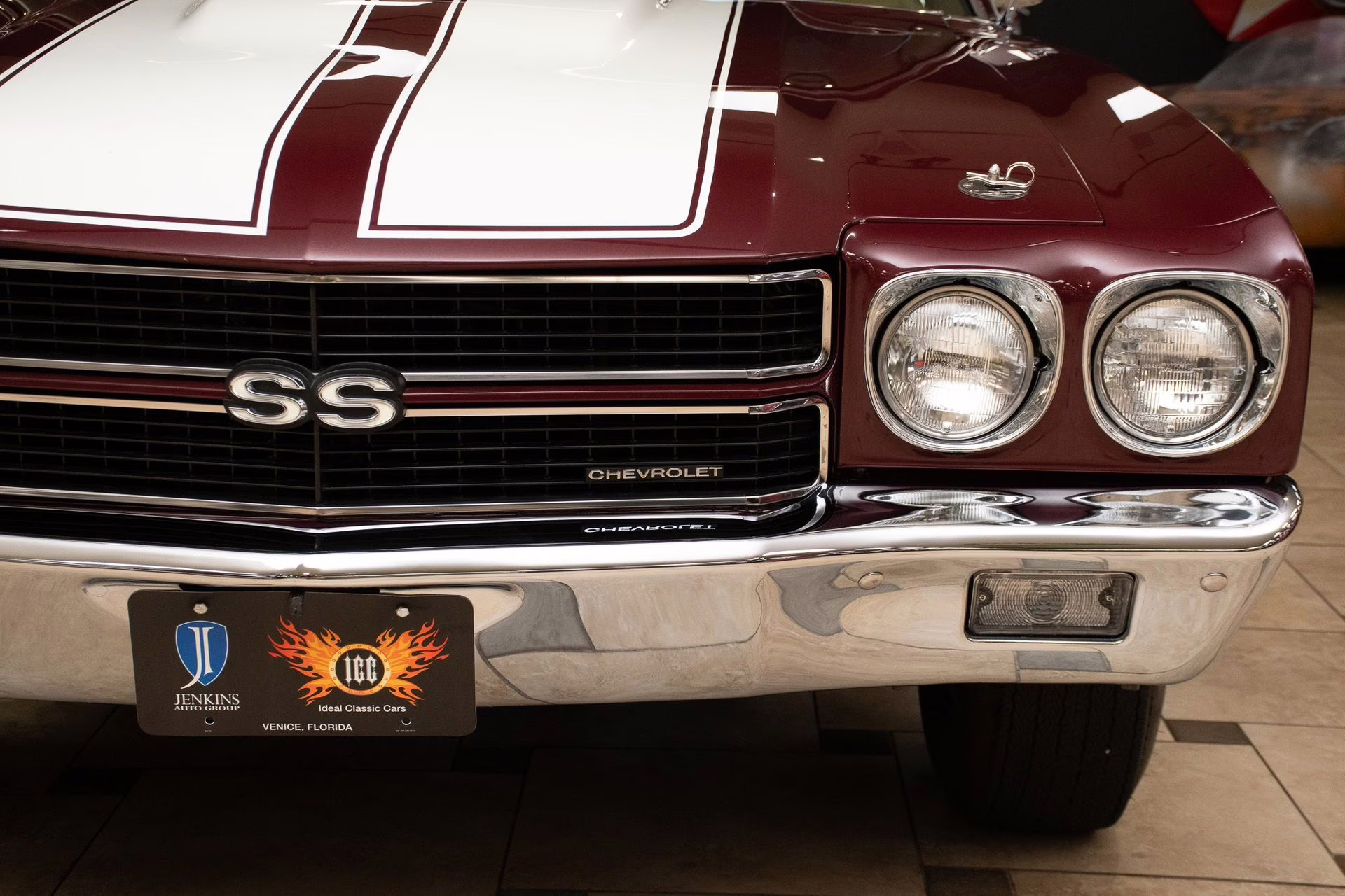 1970 Black Cherry Chevrolet Chevelle SS396 - #s Match, Factory Black/Black