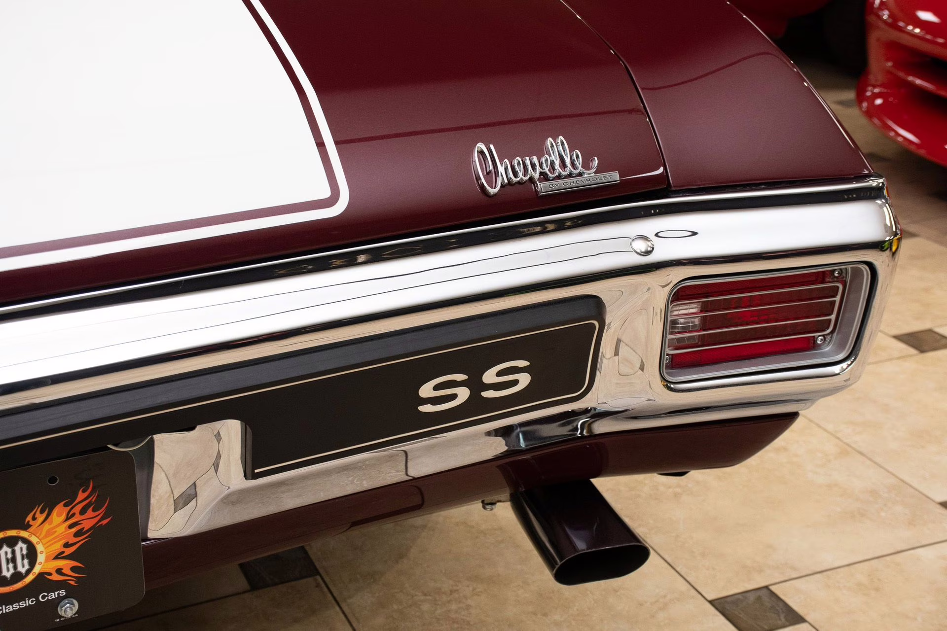 1970 Black Cherry Chevrolet Chevelle SS396 - #s Match, Factory Black/Black
