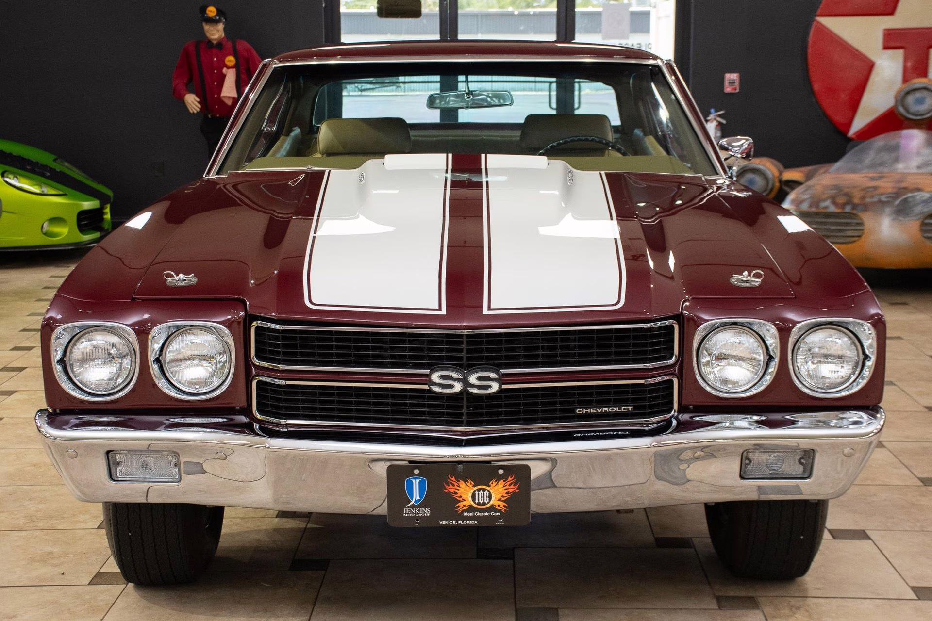 1970 Black Cherry Chevrolet Chevelle SS396 - #s Match, Factory Black/Black