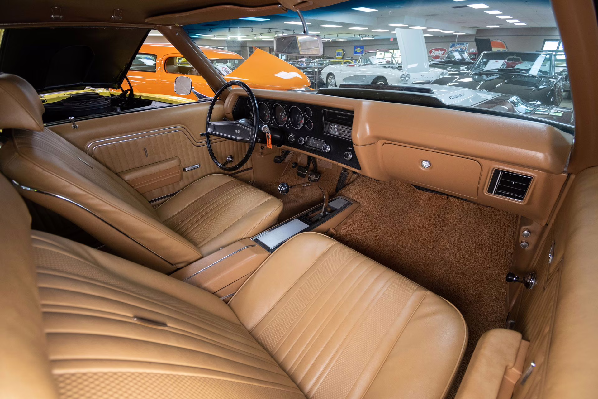 1970 Black Cherry Chevrolet Chevelle SS396 - #s Match, Factory Black/Black