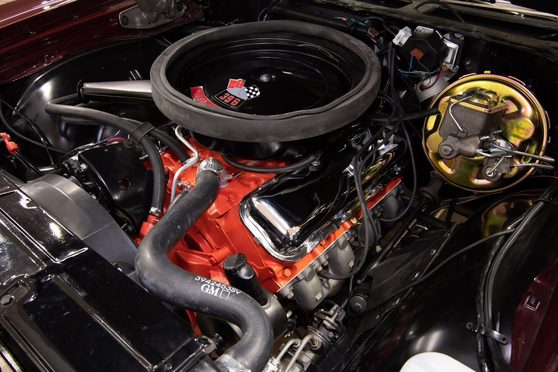 1970 Black Cherry Chevrolet Chevelle SS396 - #s Match, Factory Black/Black