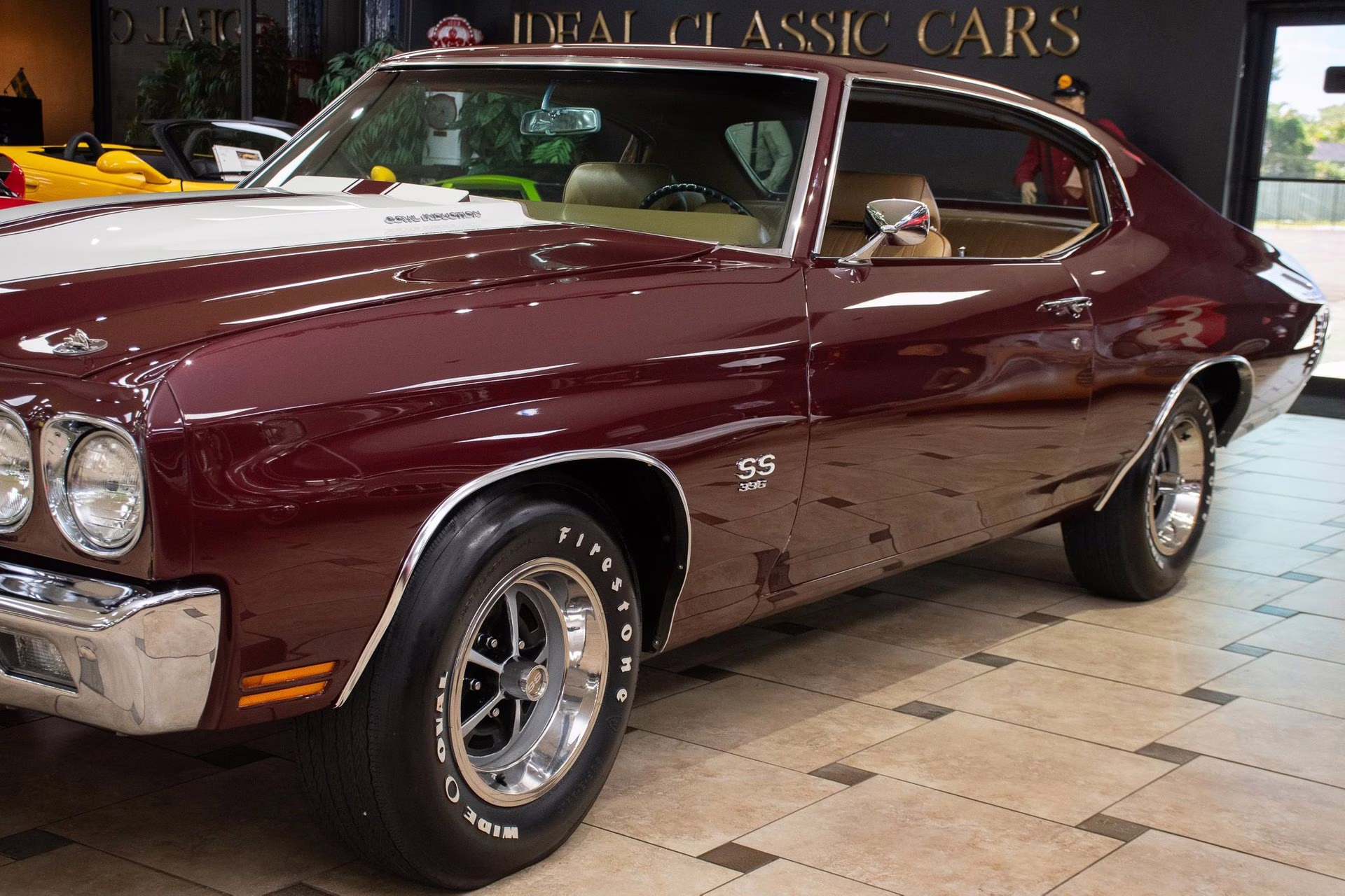 1970 Black Cherry Chevrolet Chevelle SS396 - #s Match, Factory Black/Black