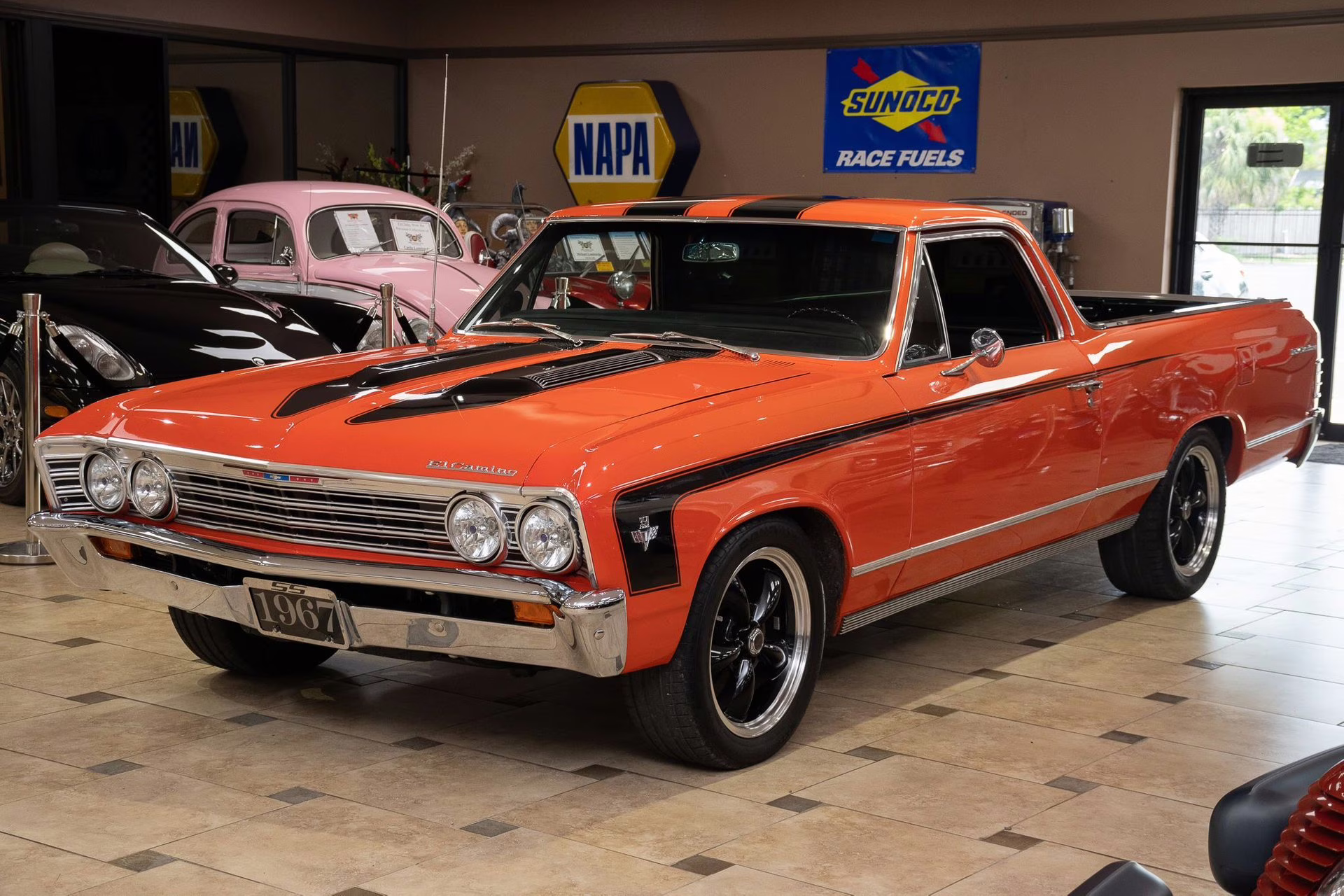 1967 Orange/Black Chevrolet El Camino