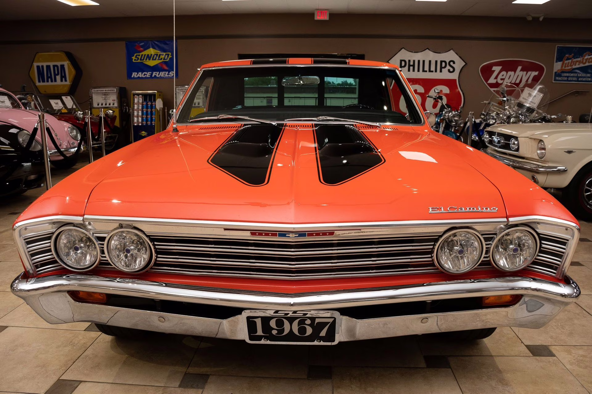 1967 Orange/Black Chevrolet El Camino