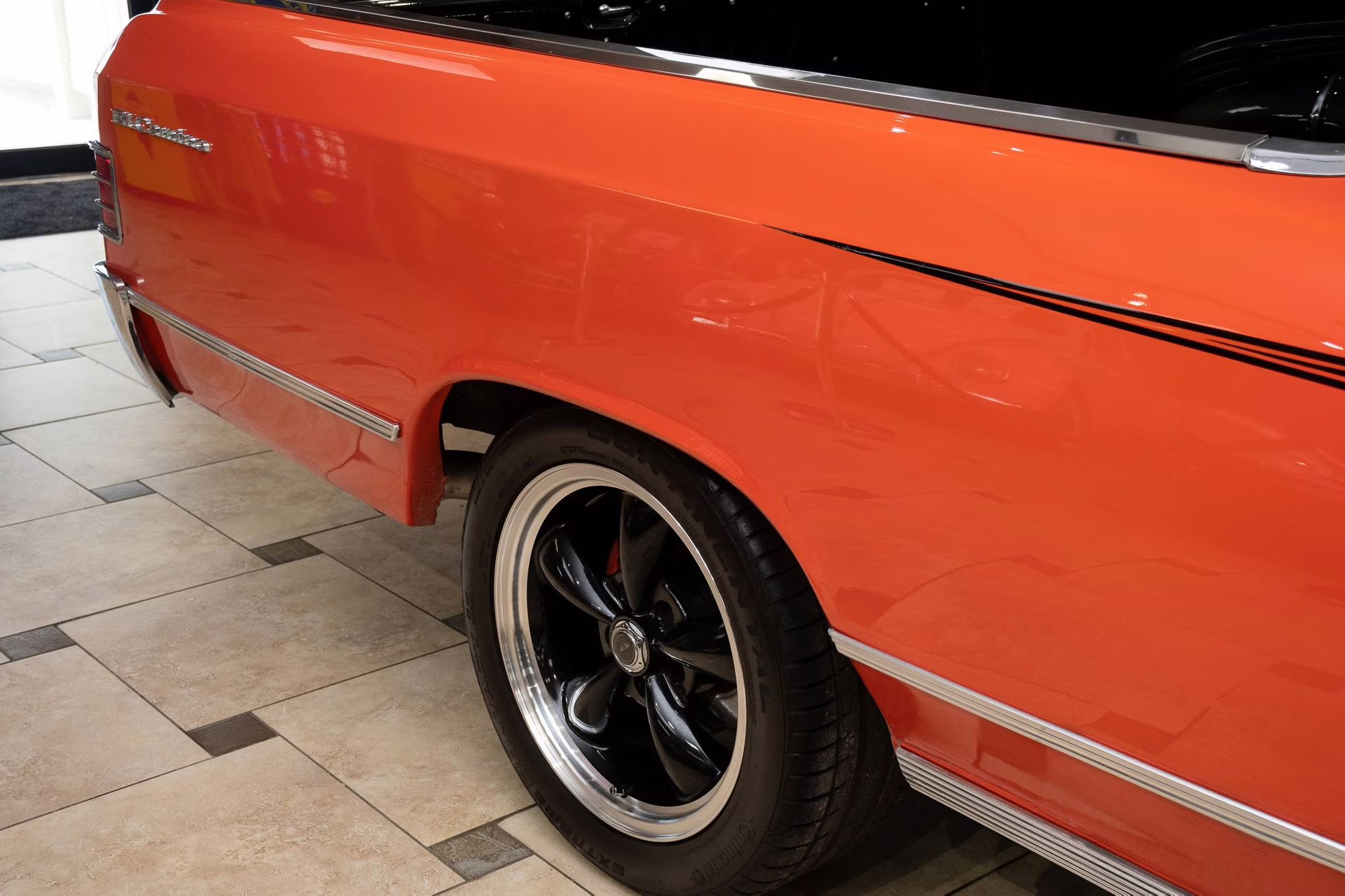 1967 Orange/Black Chevrolet El Camino