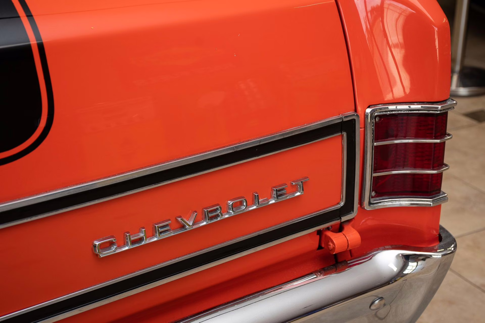 1967 Orange/Black Chevrolet El Camino