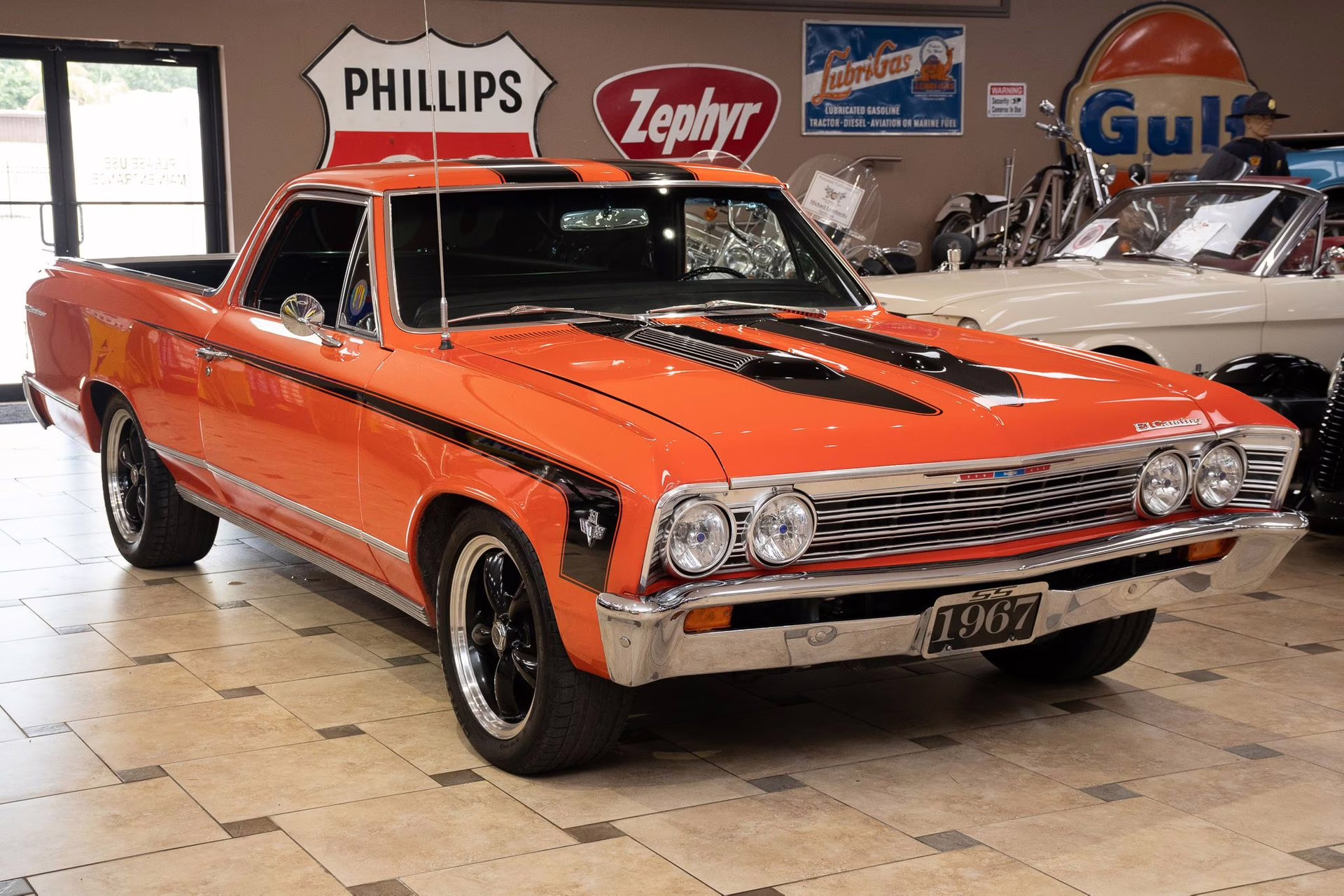 1967 Orange/Black Chevrolet El Camino
